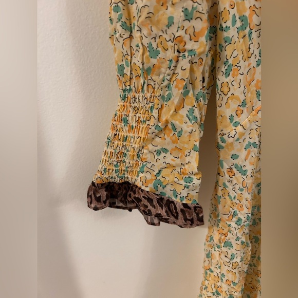 Rixo Marcele Floral leopard contrast dress size XS - Picture 4 of 9